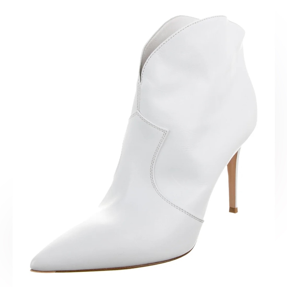 GIANVITO ROSSI Mable Cowboy Leather Western Booties Size: 11 | IT 41 - Picture 5 of 10